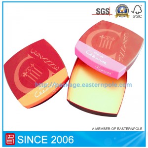 علبة شوكولاتة صلبة فاخرة مع إدراج من الورق المقوى