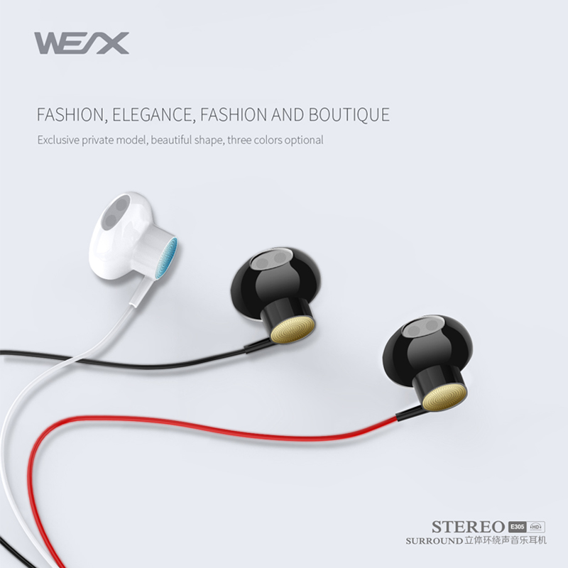 Wex 305 Traditional Earphones  ، Wired Earphones  ، Wired Headphones  ، Ear Buds