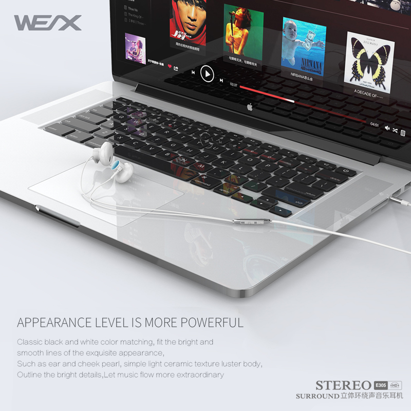 Wex 305 Traditional Earphones  ، Wired Earphones  ، Wired Headphones  ، Ear Buds