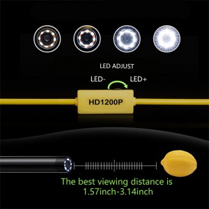 منظار لاسلكي 2.0 ميجابكسل HD WiFi كاميرا بوريسكوب واجهة مايكرو للماء التفتيش ثعبان مصور الروبوت ، دائرة الرقابة الداخلية ويندوز ، فون ...