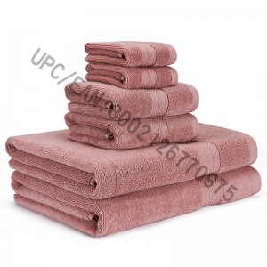 JMD TEXTILE Bathroom Towel Set، مناشف ، مجموعة من 6، 2 منشفة، 2 مناشف اليد، 2 مناشف الحمام، المناشف المناشف المنزلية المناشف الماصة المعمرة المنا...