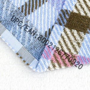 JMD TEXTILE مجموعة مناشف الحمام ، 4 قطع منديل جاكار منقوش على الطريقة البريطانية ، مناشف حمام كبيرة 100٪ قطن ، مناشف الحمام