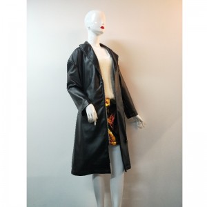 سيدات سوداء طويلة بو سترة RLWPJ0021N