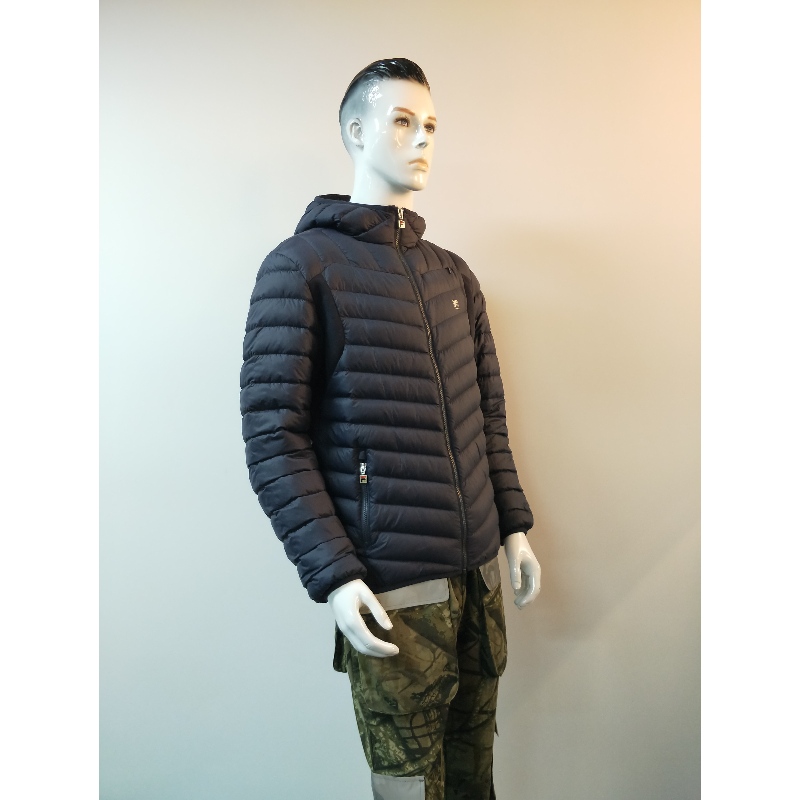 NAVY HOODED PUFFER JACKET RLMPC0013