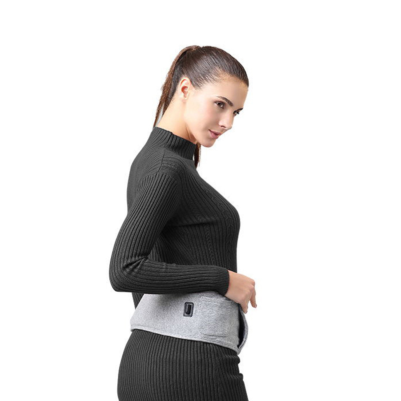 عودة التدفئة الخصر حزام التفاف بطارية قابلة للشحن الحرارة العلاج ، لتخفيف الآلام لظهر الخصر البطن المعدة قطني الفخذ سلالة العضلات ، للرجال النساء