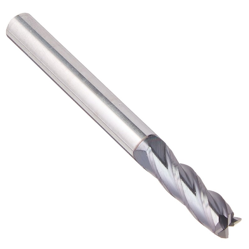 طاحونة نهاية كربيد صلبة ، AlTiN Coated ، 4 فلوت ، قطر 3/16 ، 3/16 