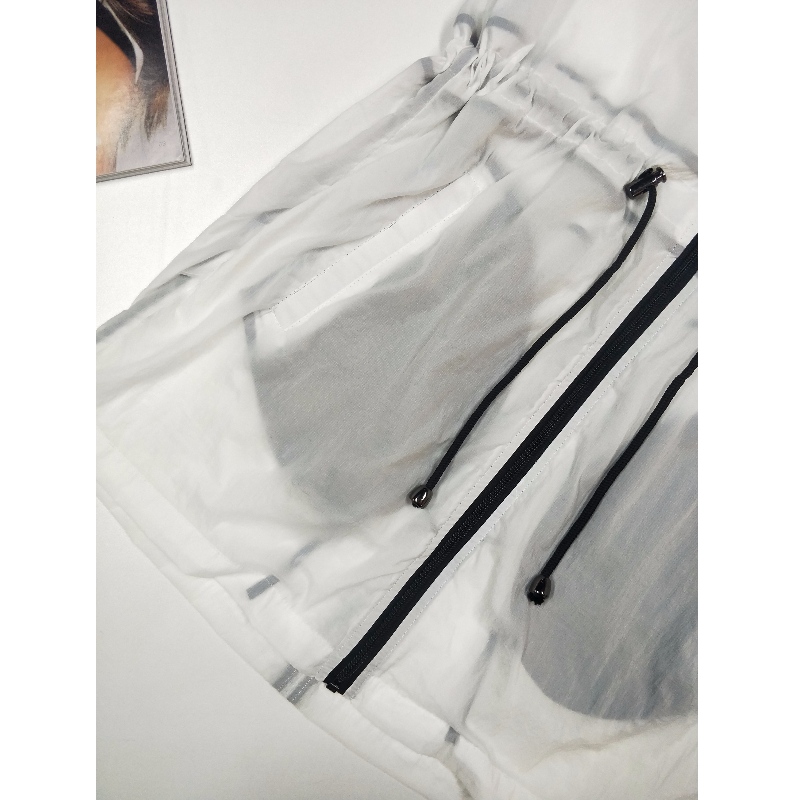 LADIES 'WHITE WINDBREAKER JACKET RLWWJ0001