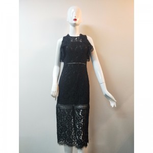 LADIES 'BLACK LACE LLGLINE DRESS JLWD0039