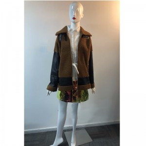 السيدات بو سترة مع بورغ تريم RLWPJ0031