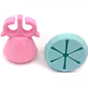 غطاء زجاجة طلاء الأظافر السيليكون