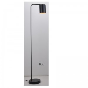 مصباح أرضي مع غطاء معدني وضبط وظيفة الظل