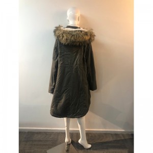 السيدات DARK-GRAY PADDED COAT RLWPC0071