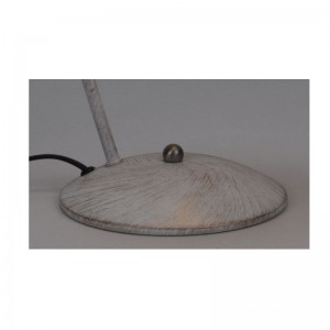 مصباح طاولة مع ظلال معدنية ضبط وظيفة والذهب الأبيض المصقول