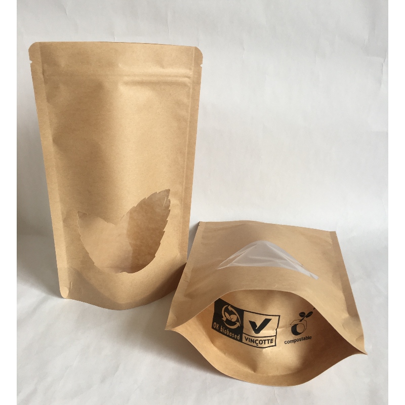 حقيبة التعبئة البلاستيكية القابلة للتحلل PLA Bio للأغذية ، الحقيبة موقف تغليف صديقة للبيئة