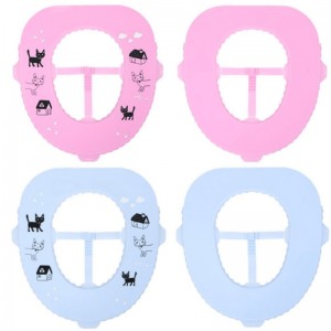 جديد سيليكون مضاد للجراثيم وسادة مقعد المرحاض المنزلية للماء سهلة التنظيف السفر المحمولة مقعد المرحاض حلقة