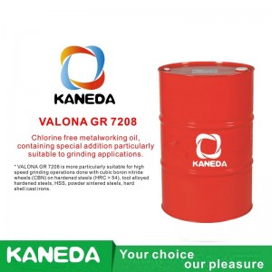 KANEDA VALONA GR 7208 زيت لتشغيل المعادن مجانًا ، يحتوي على إضافة خاصة مناسبة لتطبيقات الطحن.
