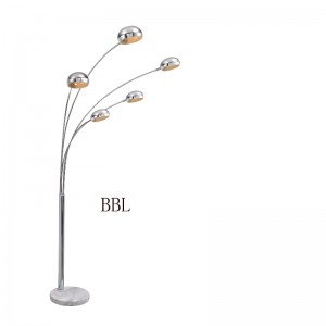 مصباح أرضي حديث مع قاعدة رخامية