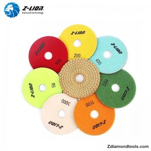 Z-LION ZL-123C راتنجات تلميع الماس الرطب المرن لمشاريع الحجر