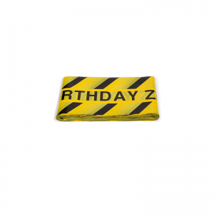 عالية الجودة مصنع pe المرور البناء الشرطة تحذير السلامة الحذر مخصص الشريط المتراس