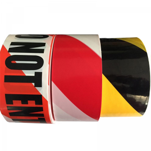 مصنع توريد عينات مجانية عالية القوة الطباعة حسب الطلب البولي ايثيلين حزام الأمان تحذير قوي