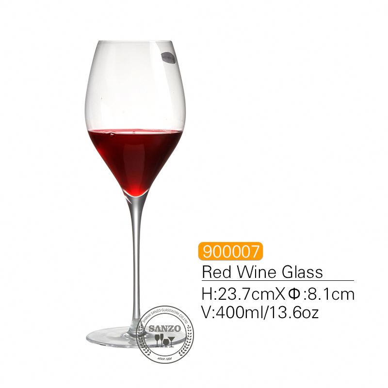 سانزو الأسود الجذعية lismore بالون النبيذ الزجاج اليدوية الرصاص كريستال محفورة نظارات نظارات سميكة