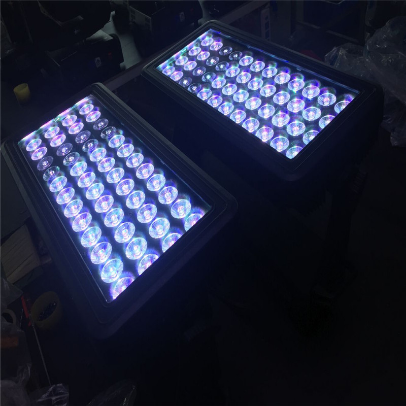 6 آثار 48PCS12W RGBW المصابيح DMX ستروب الفيضانات غسل ضوء المياه واقية من