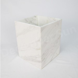 مجموعة اكسسوارات الحمام من الرخام الأبيض الأنيق والرائع