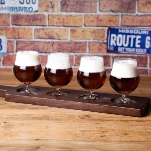 Sanzo 6-قطعة البيرة أكواب مجموعة تخصيص البيرة الزجاج شاحب البيرة الزجاج