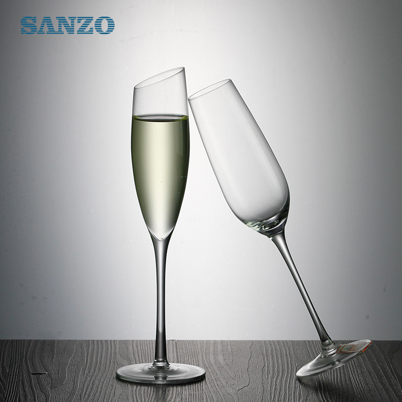 سانزو البوهيمي زجاج الشمبانيا الزجاج اليدوية تخصيص كأس الشمبانيا الترويجية حار بيع الزجاج الشمبانيا الملونة