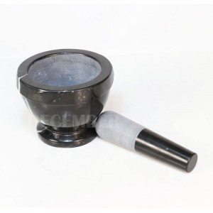 هاون الرخام الأسود ومدقة