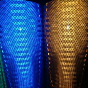 شريط سلامة شريط عاكس أصفر أسود