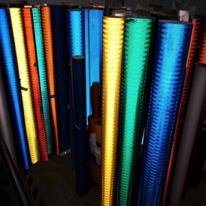 شريط سلامة شريط عاكس أصفر أسود