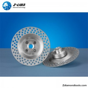 ZL-CW001 رخيصة فراغ صنع من النحاس الماس طحن عجلة كفاف