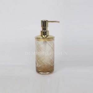 اكسسوارات الحمام الزجاج مجموعة مع مضخة معدنية