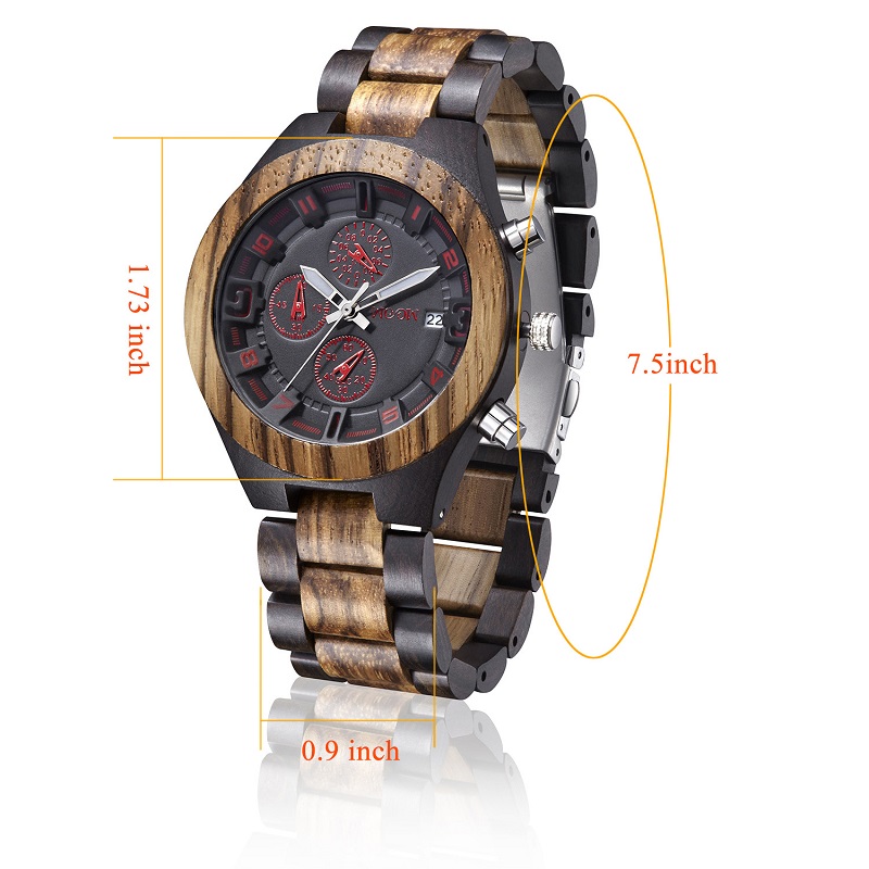 منتجات جديدة مخصصة شعار ساعة اليد للرجال ووتش الخشب خشبية