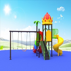 في الهواء الطلق ولي العهد تلعب معدات ملعب البيت مع أطفال سوينغ لعبة الشريحة للأطفال