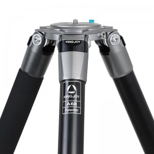 Kingjoy OEM كاميرا فيديو أنبوب كبير AluminiumTripod