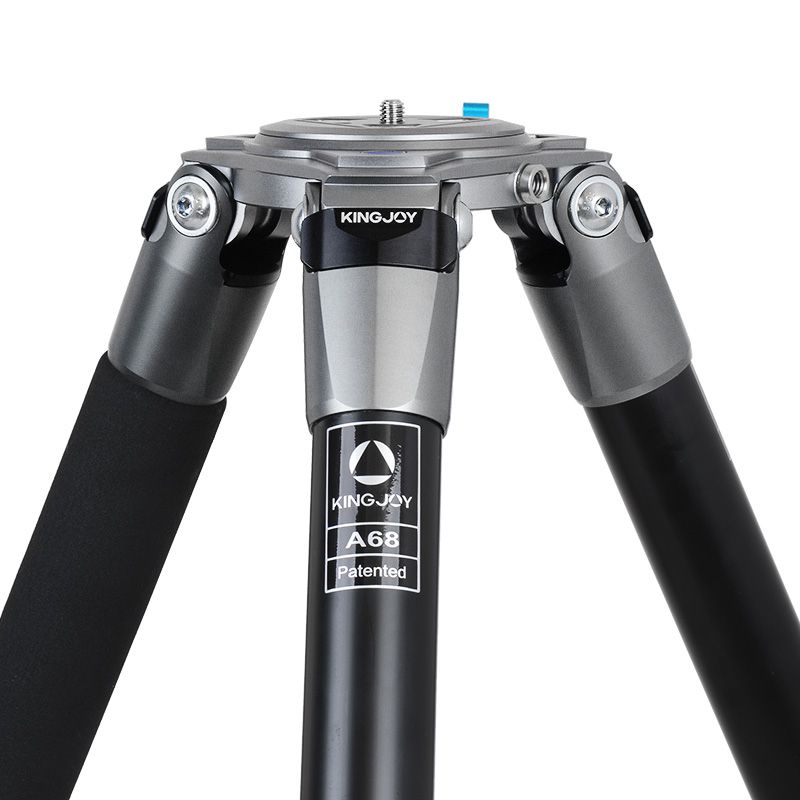 Kingjoy OEM كاميرا فيديو أنبوب كبير AluminiumTripod