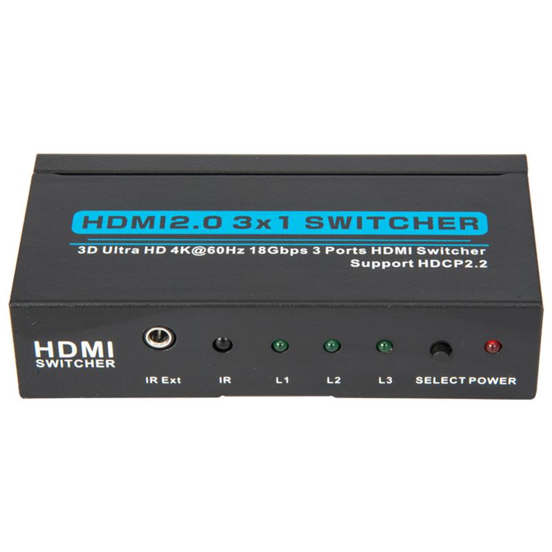 V2.0 HDMI 3x1 الجلاد دعم 3D الترا HD 4Kx2K @ 60HZ HDCP2.2