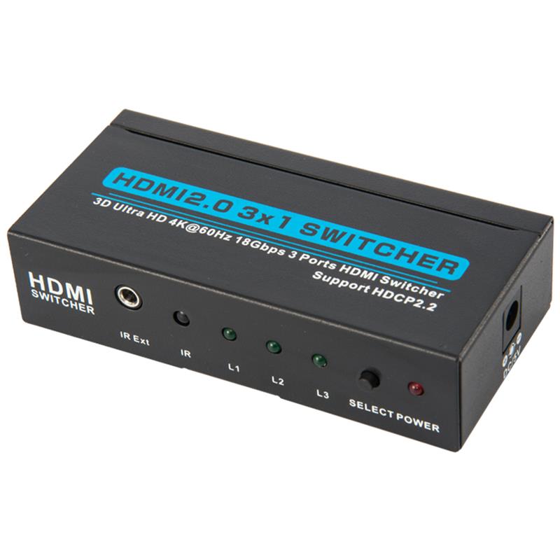 V2.0 HDMI 3x1 الجلاد دعم 3D الترا HD 4Kx2K @ 60HZ HDCP2.2