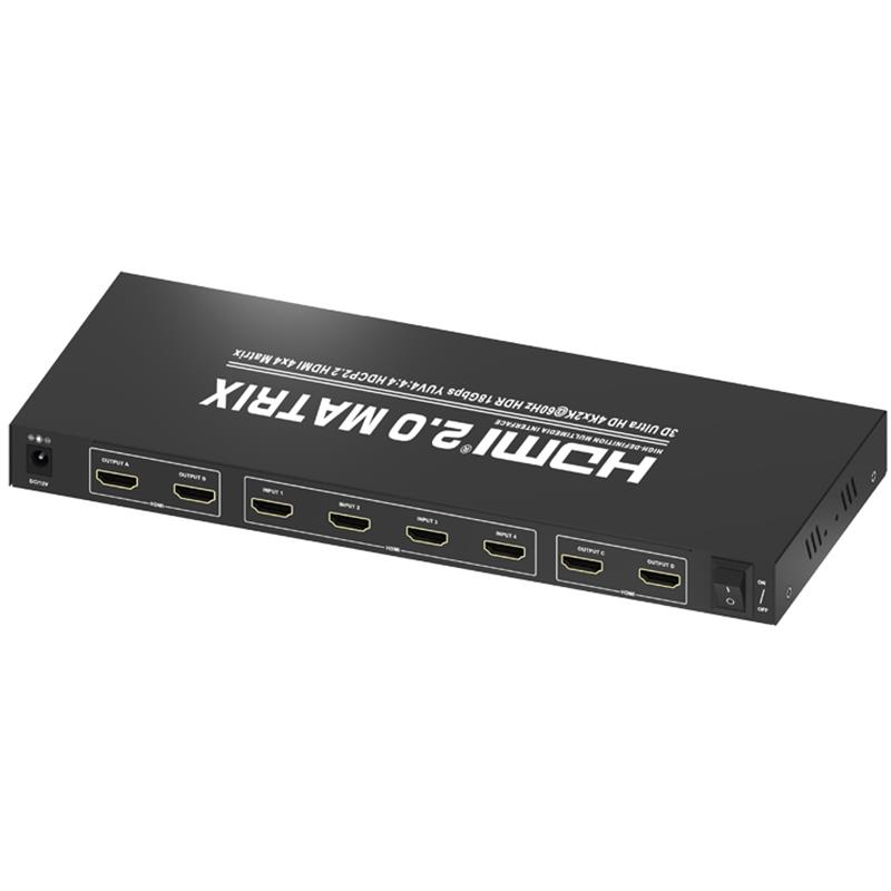 V2.0 مصفوفة HDMI 4X4 دعم الترا HD 4Kx2K @ 60HZ HDCP2.2 18Gbps