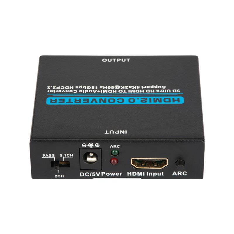 V2.0 HDMI الصوت النازع HDMI إلى HDMI + محول الصوت دعم 3D الترا HD 4Kx2K @ 60HZ HDCP 2.2 18Gbps