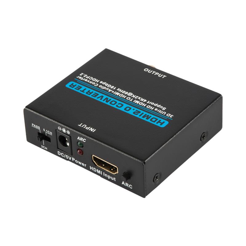 V2.0 HDMI الصوت النازع HDMI إلى HDMI + محول الصوت دعم 3D الترا HD 4Kx2K @ 60HZ HDCP 2.2 18Gbps