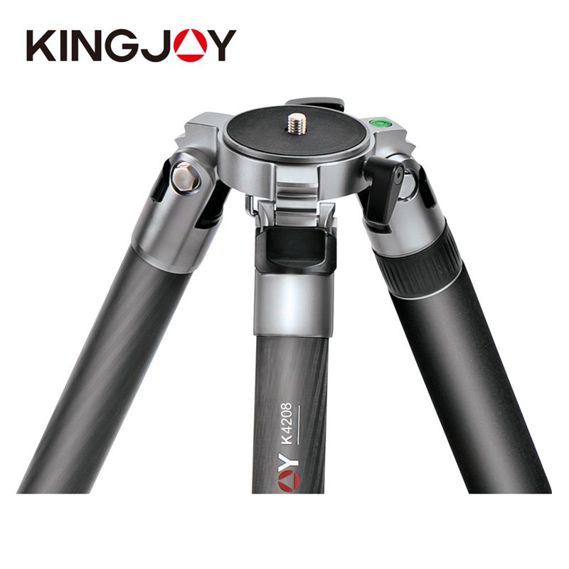 Kingjoy K4008 عالية الهامش المهنية مجتمعة نوع الألومنيوم الحمل الثقيل عالية القوة كاميرا فيديو ترايبود حامل