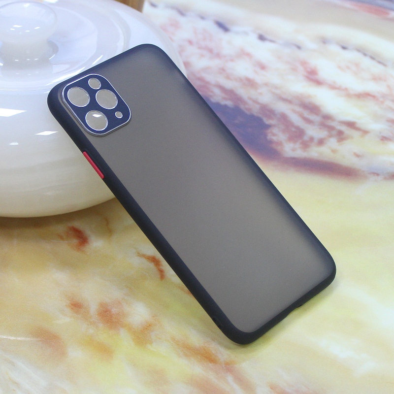 iPhone11 قضية الهاتف الخليوي مع حامي الكاميرا المعدنية وأزرار مستقلة