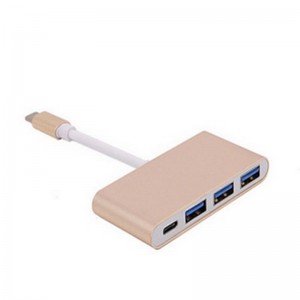 4-in-1 USB Type C to USB 3.0x3 + Type C Hub Adapter