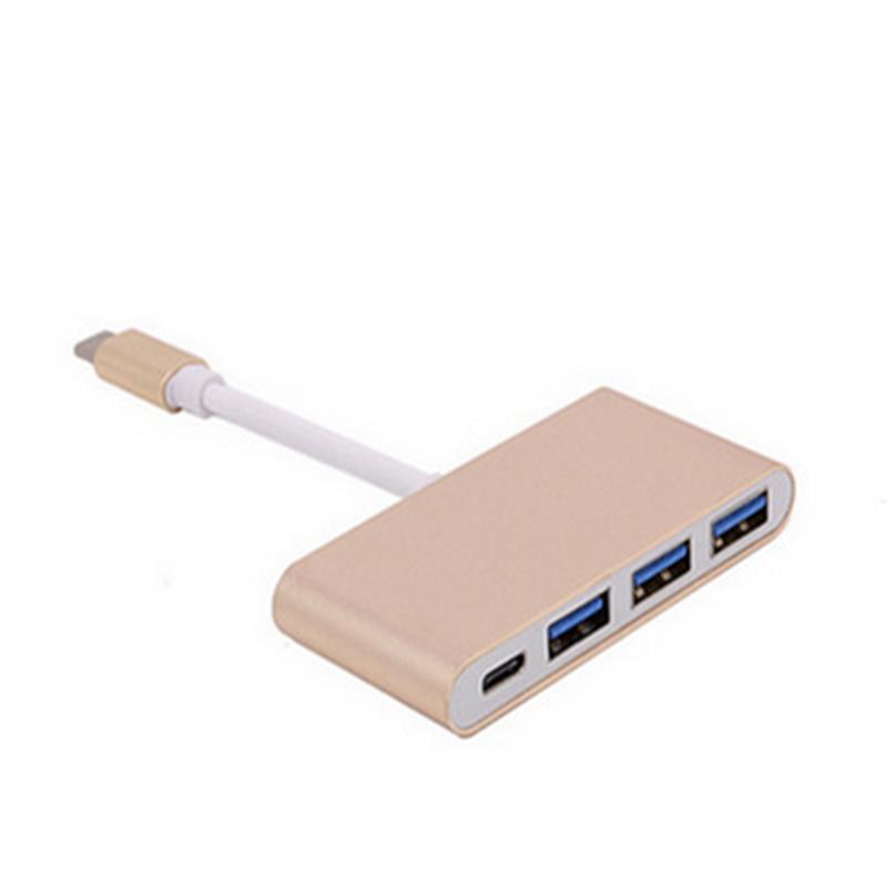 4-in-1 USB Type C to USB 3.0x3 + Type C Hub Adapter