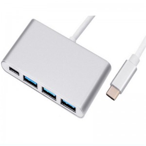 4-in-1 USB Type C to USB 3.0x3 + Type C Hub Adapter