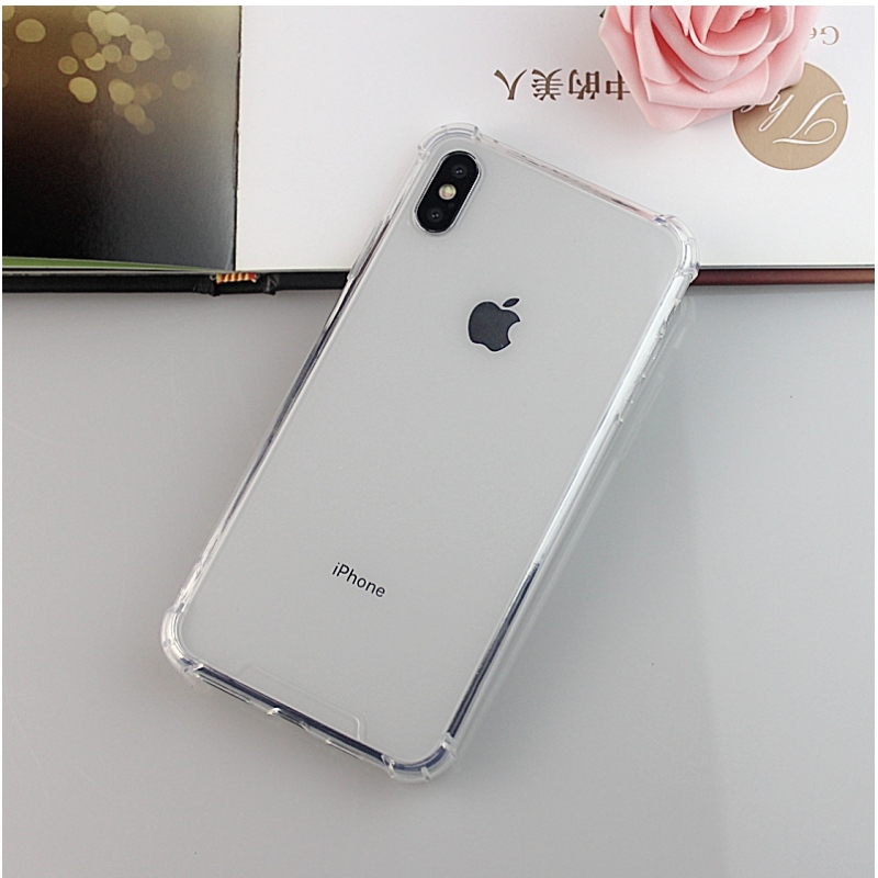 حالة الهاتف TPU + PC iPhone XS Max شديدة الوضوح مع زوايا مضادة للتأثير