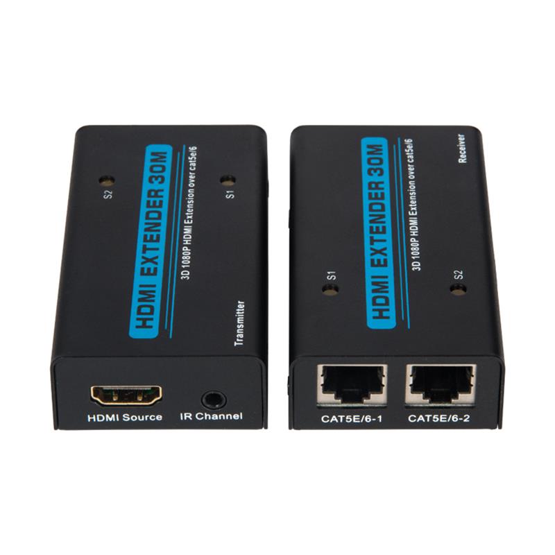 V1.3 HDMI موسع 30m على كابل cat5e / 6 المزدوج دعم Full HD 1080P